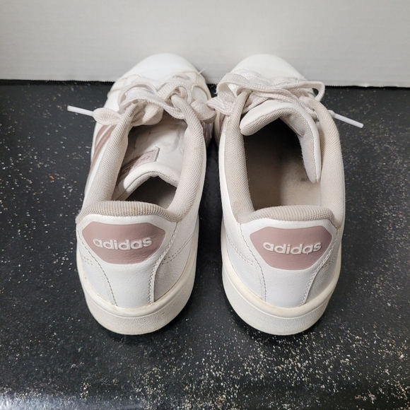 Adidas Cloudfoam Advantage Rose Gold Stripe Sneakers - Picture 5 of 8